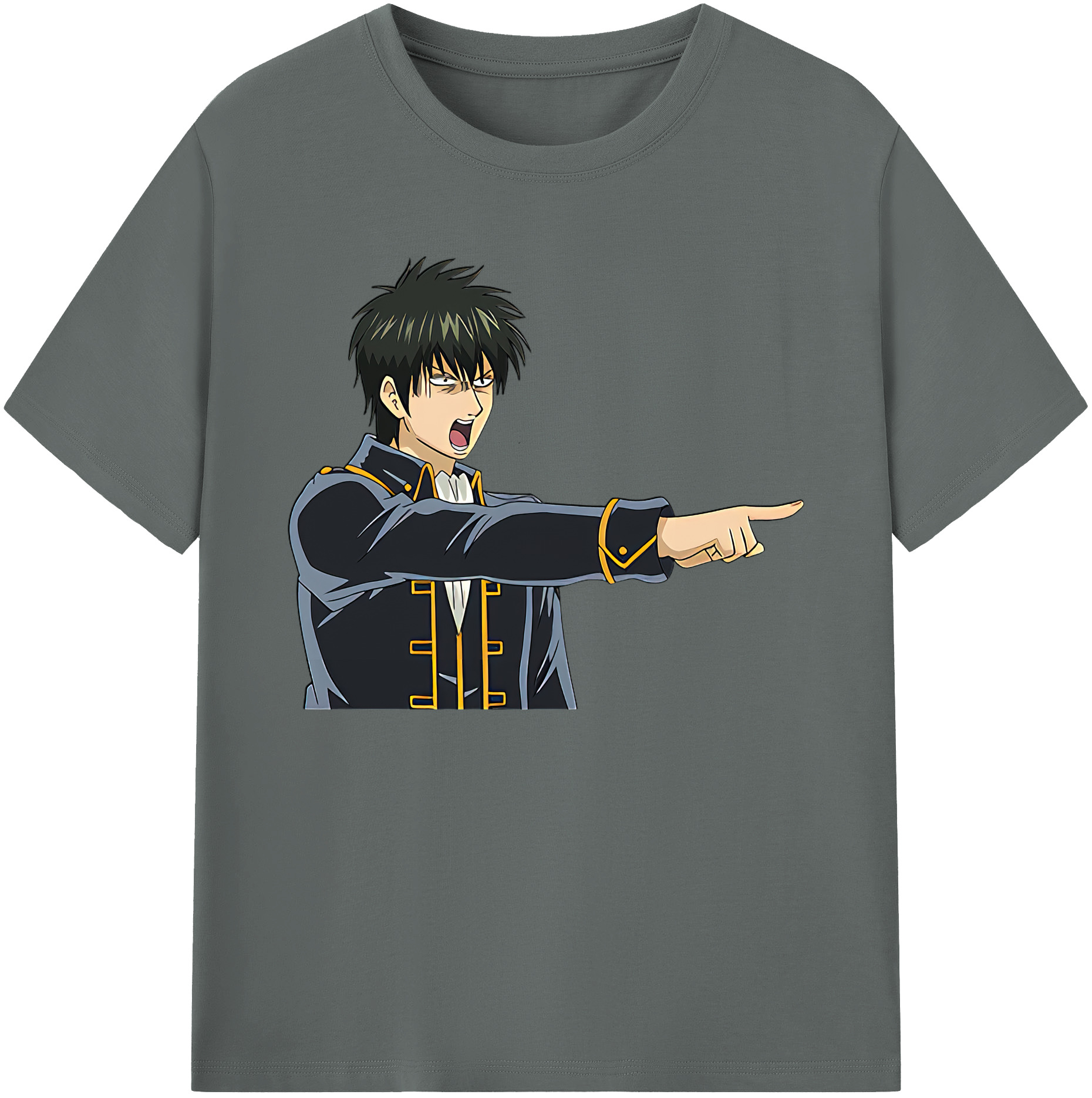 （画像用） ぎんたま 坂田銀時（さかたぎんとき） 神楽 志村新八（しむら しんぱち） GINTAMA Sakata Gintoki Kagura Shimura Shinpachi 綿100％ メンズ半袖Tシャツ｜肌触りやわらか＆通気性